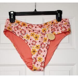 Mahkia Swim Bikini Bottom Size 3XL Floral Print NWT‎